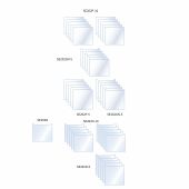 GL PL-3.99 X 4.18 X .048,5PK. Glass and Alumina Plates, , Suitable for miniVE, SE260/SE250 vertical units