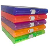 Premium Plus Slide Box, 100 place, translusent assorted, pk5