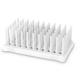 Peg Rack, 50 Places, White. (Pk of 2)