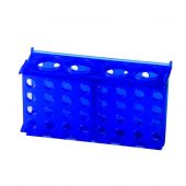 Four way tube rack, blue, (pack of 5)