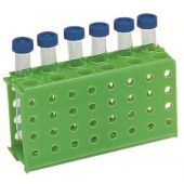 Four way tube rack, green, (pack of 5)