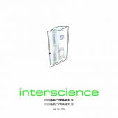 instaBAG Fraser ½. Lateral Filter homogenizer bag (190x300 mm) with 13g of dehydrated media: supplemented 1/2 Fraser. Gamma ray (10 to 25 KGy). ISO 11133 - ISO 11290-2 - ISO 7218 ISO 6887- FDA-BAM Made for sample preparation of 25g sample weight and add 2