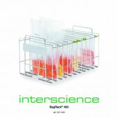BagRack® Storage rack for 10 x 400 mL bags, stainless steel. DripTray not included.