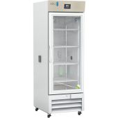 Premier Chromatography Refrigerator 23 Cu. Ft. Single Glass Door with microprocessor temperature controller,  Temp display & Alarm module with battery back-up, audible and visual high/low temp alarms, °C/°F convertible temperature display, remote alarm co