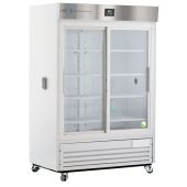 Premier Chromatography Refrigerator 47 Cu. Ft. Double Sliding Glass Door with microprocessor temperature controller,  Temp display & Alarm module with battery back-up, audible and visual high/low temp alarms, °C/°F convertible temperature display, remote 