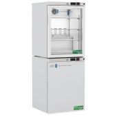 10 Cu.Ft Total Capacity, 1 Solid/1 Glass Ext.Doors Premier Combination Refrigerator/Freezer Warranty: 2/5; Two year parts and labor warranty, plus an additional three year compressor parts warranty.