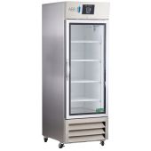 23 Cu. Ft. Premier Stainless Steel Laboratory Refrigerator Glass Door. Warranty: 2/5; Two year parts and labor warranty, plus an additional three year compressor parts warranty.