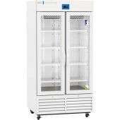 Premier Glass Door Laboratory Refrigerator with Variable Speed Compressor 36 Cu. Ft. 2°C to 15°C. Two (2) years parts and labor warranty. Seven (7) years compressor warranty.