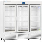 Premier Glass Door Laboratory Refrigerator with Variable Speed Compressor 72 Cu. Ft. 2°C to 15°C. Two (2) years parts and labor warranty. Seven (7) years compressor warranty.
