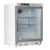 4.6 Cu. Ft, Glass Door Refrigerator (Built-In) Premier Undercounter Controlled Room Temperature Cabinet with microprocessor temperature controller with audible and visual alarms, digital temperature display, remote alarm contacts, Freestanding thermometer