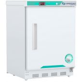 Corepoint Scientific White Diamond Series Undercounter Auto Defrost Freezer, Built-In, 4.2 Cu. Ft., Solid Door