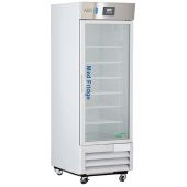 23 Cu. Ft. Premier Pharmacy/Vaccine Glass Door Refrigerator. Adjustable Temperature Range 36°F – 46°F (2°C – 8°C), with microprocessor temperature controller with audible and visual alarms, remote alarm contacts, NIST-traceable calibration, delivered with