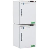 10 Cu.Ft, 2 Solid Ext. Doors Premier Pharmacy/Vaccine Combination Refrigerator/Freezer with microprocessor temperature controller with audible and visual alarms, digital temperature display, (2) Freestanding thermometers with 3 year certificate of calibra