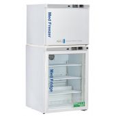 7 Cu.Ft, 1 Solid/1 Glass Ext. Doors Premier Pharmacy/Vaccine Combination Refrigerator/Freezer with microprocessor temperature controller with audible and visual alarms, digital temperature display, (2) Freestanding thermometers with 3 year certificate of 