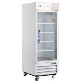 26 Cu. Ft. Standard Pharmacy/Vaccine Glass Door Refrigerator with microprocessor temperature controller with audible and visual alarms, remote alarm contacts, keyed door locks, casters, and pharmacy refrigerator/freezer toolkit, temperature logs and CDC a