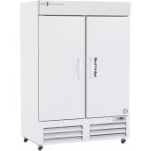49 cuft. Pharmacy Refrigerator Upright Solid Door Standard Certified to NSF/ANSI 456. Two years parts and labor warranty, excluding display probe calibration + a 5 year compressor warranty