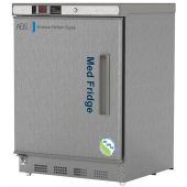 4.5 Cu. Ft, Stainless Steel Refrigerator (Built-In); Left Hinged - NSF Certified with microprocessor temperature controller with audible and visual alarms, digital temperature display, remote alarm contacts, Freestanding thermometer with 3 year certificat