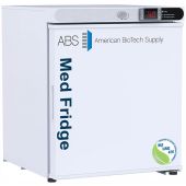 1 cuft. Pharmacy Refrigerator Countertop Solid Door Certified to NSF/ANSI 456. Two years parts and labor warranty, excluding display probe calibration + a 5 year compressor warranty