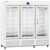 Premier Glass Door Pharmacy Refrigerator with Variable Speed Compressor 72 Cu. Ft. 36°F to 46°F (2°C to 8°C). Two (2) years parts and labor warranty. Seven (7) years compressor warranty.