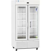 Standard Glass Door Pharmacy Refrigerator 36 Cu. Ft. 36°F to 46°F (2°C to 8°C). Two (2) year parts and labor warranty. Five (5) years compressor warranty.