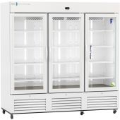 Standard Glass Door Pharmacy Refrigerator 72 Cu. Ft. 36°F to 46°F (2°C to 8°C). Two (2) year parts and labor warranty. Five (5) years compressor warranty.