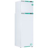 Corepoint Scientific White Diamond Series Refrigerator & CONTROLLED Auto Defrost Freezer Combination, 12 Cu. Ft. (10.5 Ref./1.0 Freezer), Solid Doors