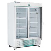 Corepoint Scientific White Diamond Series Laboratory and Medical Swinging Double Glass Door Refrigerator 49 Cu. Ft.