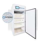 Percival Scientific Algae Growth Chamber - 36 Series (33.5" wide), with (4) tiers of horizontal SciWhite® LED lighted shelving (350 µmoles/m2/s of light irradiance measured at 6” from the LEDs, standard dimmable from 10%-100% in 1% increments).  Chamber h