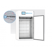 Plant Growth Chamber Series - 41 series (41" wide), with (1) tier of horizontal SciWhite enhanced with Red 660nm LED lighted shelving (800 µmoles/m2/s of light irradiance measured at 6” from the LEDs, standard dimmable from 10%-100% in 1% increments).  Ai