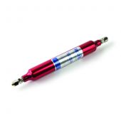 Restek High Capacity Moisture Trap. Purged with ultra-high-purity helium; any carrier gas including hydrogen. Reduces water to less than 15 ppb. PMax: 250 psi (1,724 kPa). Max flow: 1.25 L/min. 1/4" nickel-plated brass fittings; each.