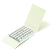 Split Liner w/Glass Frit, 4mm x 6.3 x 78.5 for Varian GCs Siltek Deact., 5pk