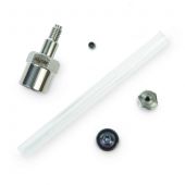 Micropacked column adaptor kit for split/splitless injection. Includes:dual Vespel ring inlet seal, large bore; reducing nut, large bore; 1/16" ferrule, Vespel/graphite; 1/16" nut, stainless steel; 4 mm splitless liner, standard deactivation.
