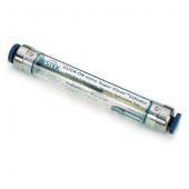 Restek Click-On In-line Super Clean indicating (oxygen, moisture) cartridge; for Oxygen: green to grey, for moisture: beige to clear; fittings sold separately.