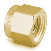 Restek Swagelok Fitting, Brass, 1/8" Plug, pkg/10.