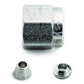 Swagelok Fitting, Stainless Steel, 1/16" Nut and Ferrule Set, 2-pk