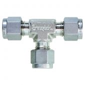 Swagelok Fitting, Stainless Steel, 1/4" Tee, ea