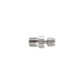 Swagelok Fitting, Stainless Steel, 1/16" to 1/8" NPT Male Connector, 2-pk