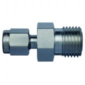 Swagelok Fitting, Stainless Steel 1/4" VCO to 1/8" Tube Fitting, 2-pk