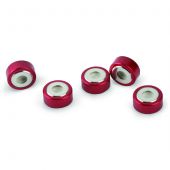SPME Vial Cap 20mm, Red Bi-Metal Crimp with MicroCenter PTFE/Silicone Septa, 100-pk PK