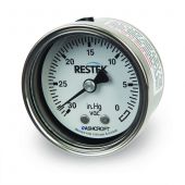 Gauge, 30" to 0 psig Vacuum 1/4" NPT CBM, 2" diam, SS