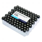 Vial, Threaded w/Septa, 2ml Clr 8-425 w/Red PTFE/ Sil Septa 0.065" 100 Pack