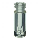 Vial, Limited Volume, 100ul Glass/Clear Plastic 12x32 11mm Crmp Pack of 100