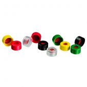 Restek 2.0 mL, 9 mm Short-Cap, Screw-Vial Closures; Polypropylene, preassembled; Assorted colours; 500/pk.