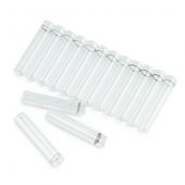 Vial Inserts, 350ul Glass Flat Bottom w/ID Ring, 1000pk