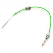 Restek Capillary Stainless Steel Tubing with fittings, 180mm x 0.17mm ID, Green 1/16" Male.