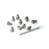 Restek 1/16" Stainless Steel Fitting for Agilent HPLC systems; 1/16" Fitting Male Nut, 1/16" Front and Back Ferrules, 10pk.