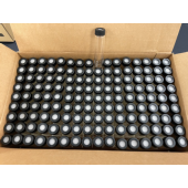 Vials, ASI, 24mL Vials with caps & septa, 144pk. 23x85mm; clear vial 20-400 PP Open Top Cap & 55/5 PTFE Silicone Septa, Plastic Inner Box Liner, 144/Case.