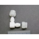 Teflon elbow, used at combustion tube outlet (1/4" to 1/8")