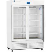 Premier Glass Door Laboratory Refrigerator with Variable Speed Compressor 49 Cu. Ft.2°C to 15°C. 110 - 120V AC, 15A breaker, NEMA 5-15 receptacle. Two (2) years parts and labor warranty, Seven (7) years compressor warranty