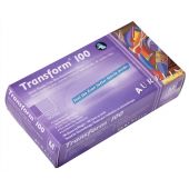 Aurelia Transform nitrile gloves, ice blue, medical grade 3.2 mil powder free, finger tip textured, ultra stretch, chemotherapy MEDIUM(10 boxes/cs, 1000gloves)